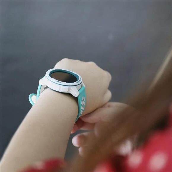 Universal 18mm 20mm 22mm 24mm Width Silicone Watch Band Replacement, Teal-White - Picture 4 of 7